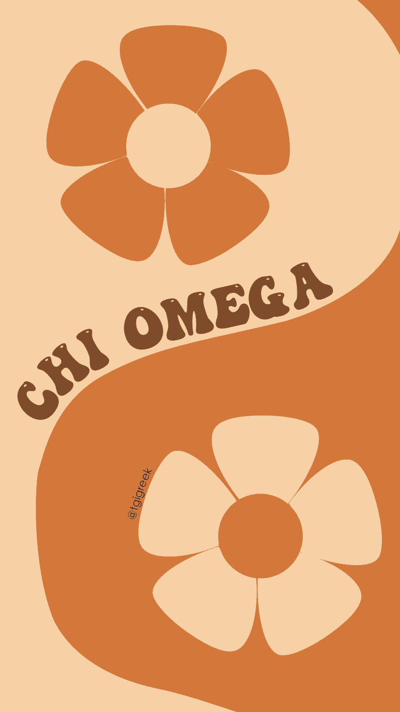 Chi Omega – Groovy Flowers