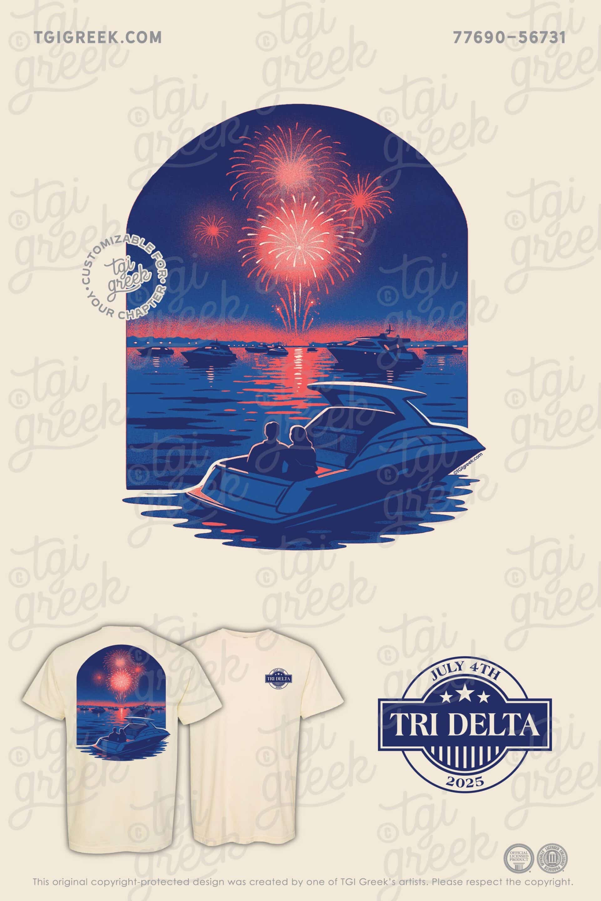 Delta Delta Delta – TU Fourth of July Shirt