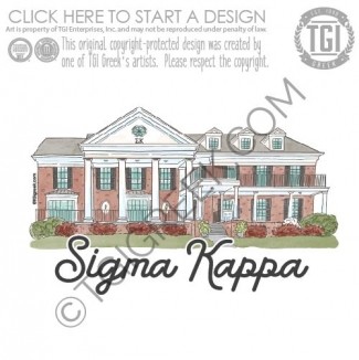TGI – KU Sigma Kappa House Sticker