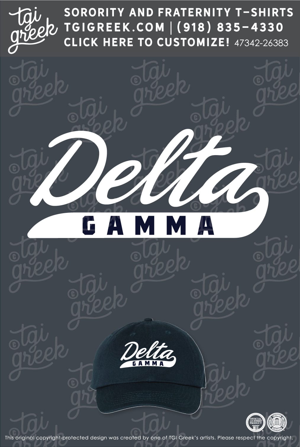 Delta Gamma – UTA Baseball Hat