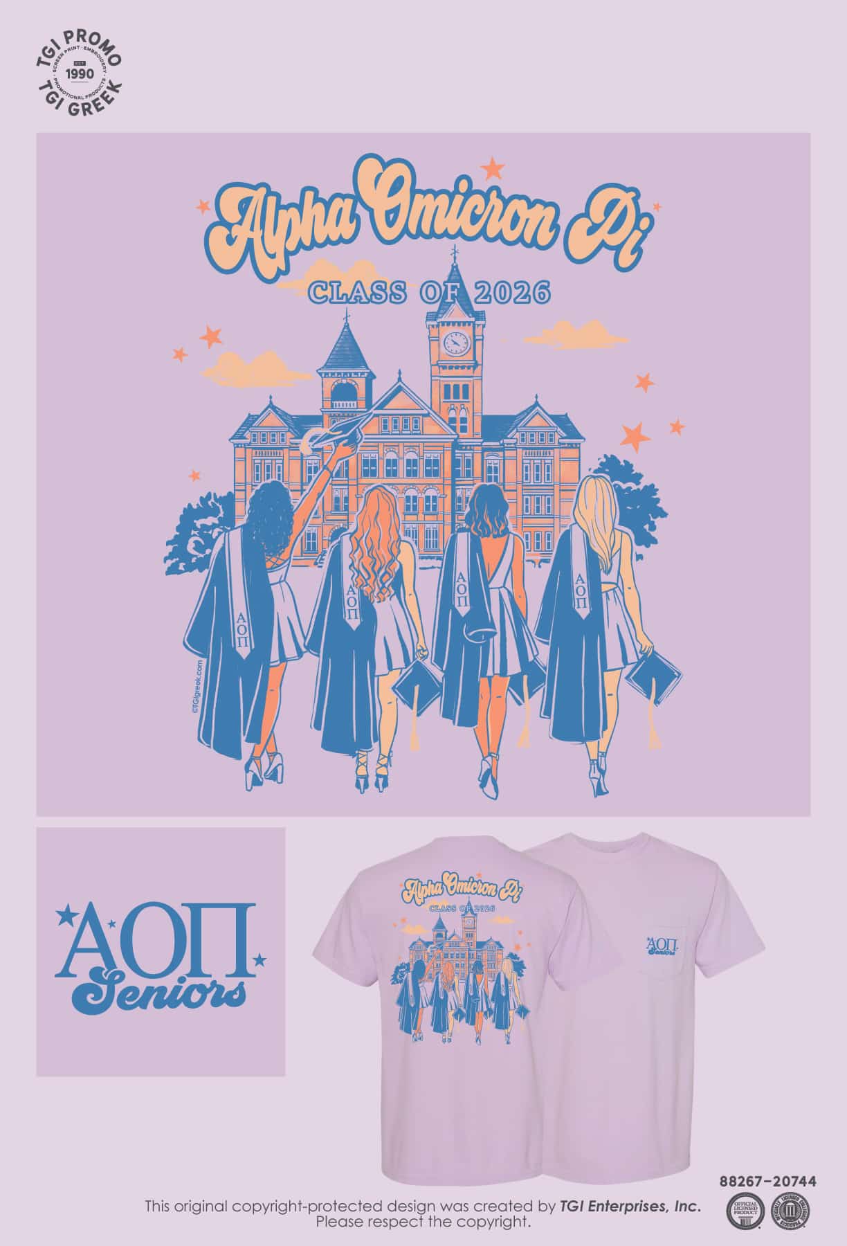Alpha Omicron Pi – AUB Senior Shirt