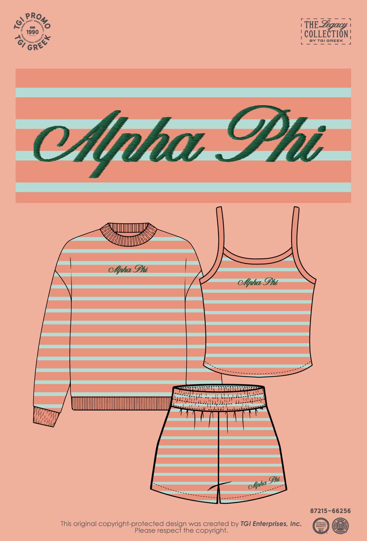 Alpha Phi – TGI Greek Stripe Set