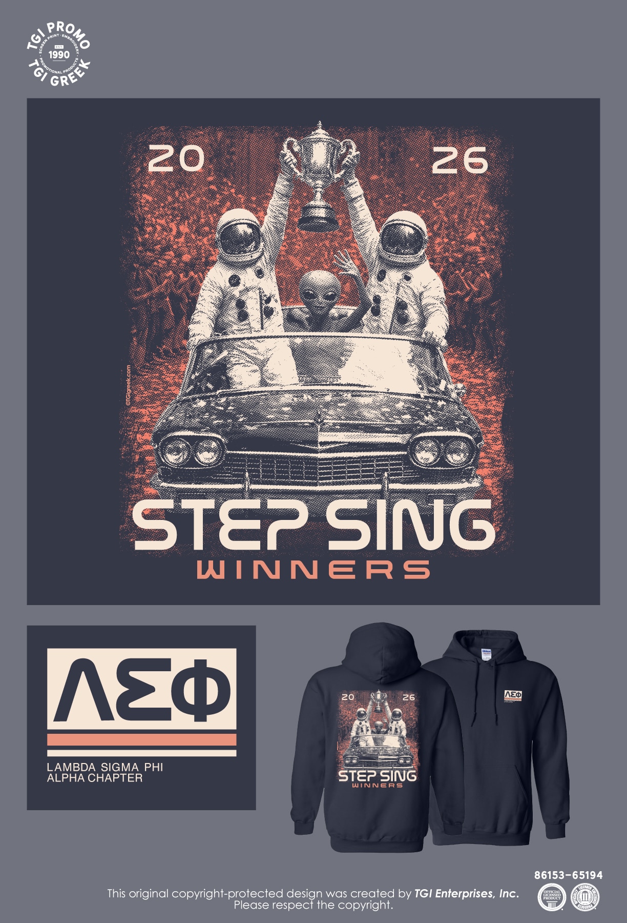 Lambda Sigma Phi – UNA Championship Sweatshirt