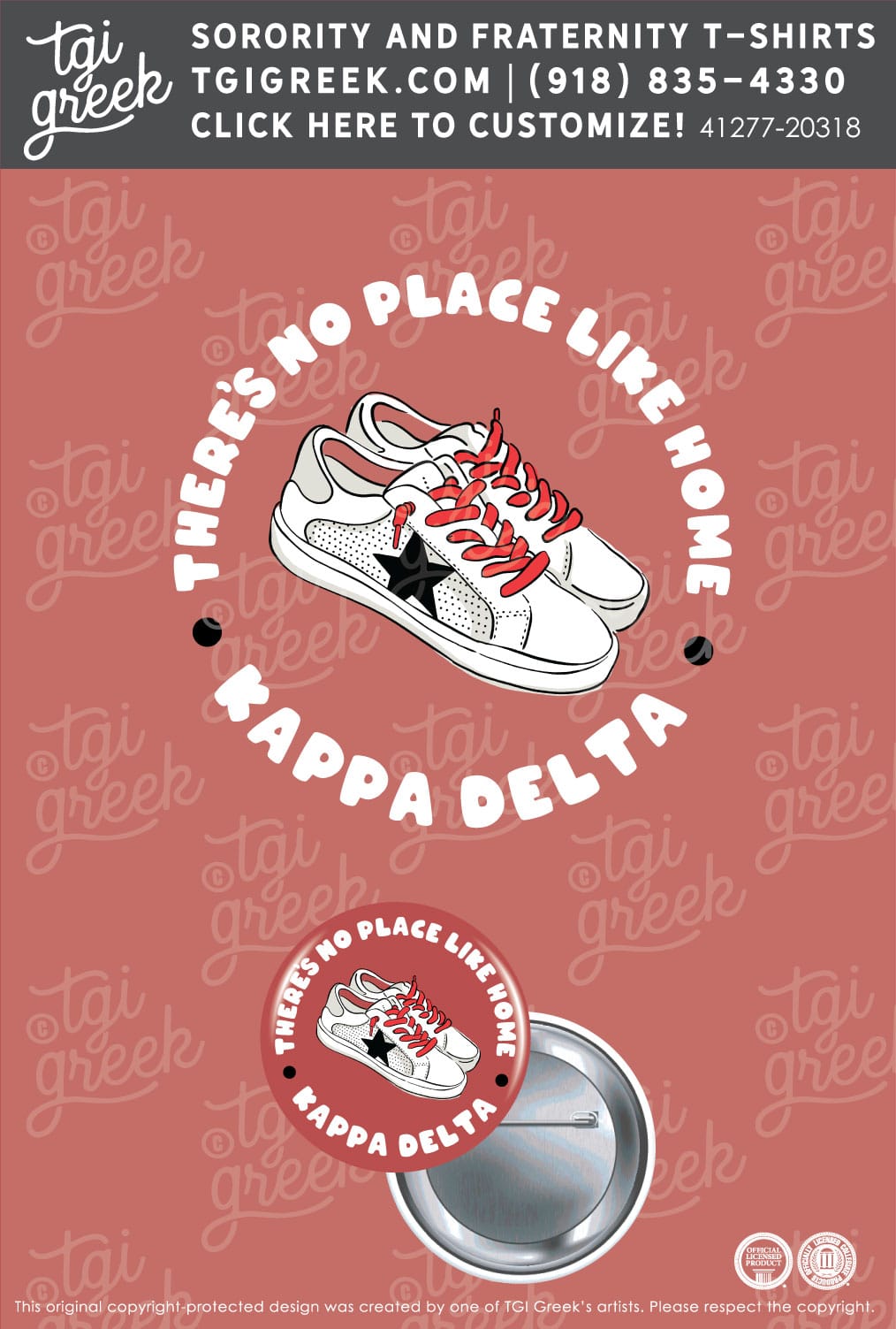Kappa Delta – TROY Free Button