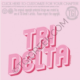 TGI-Delta Delta Delta Stripe Font PR