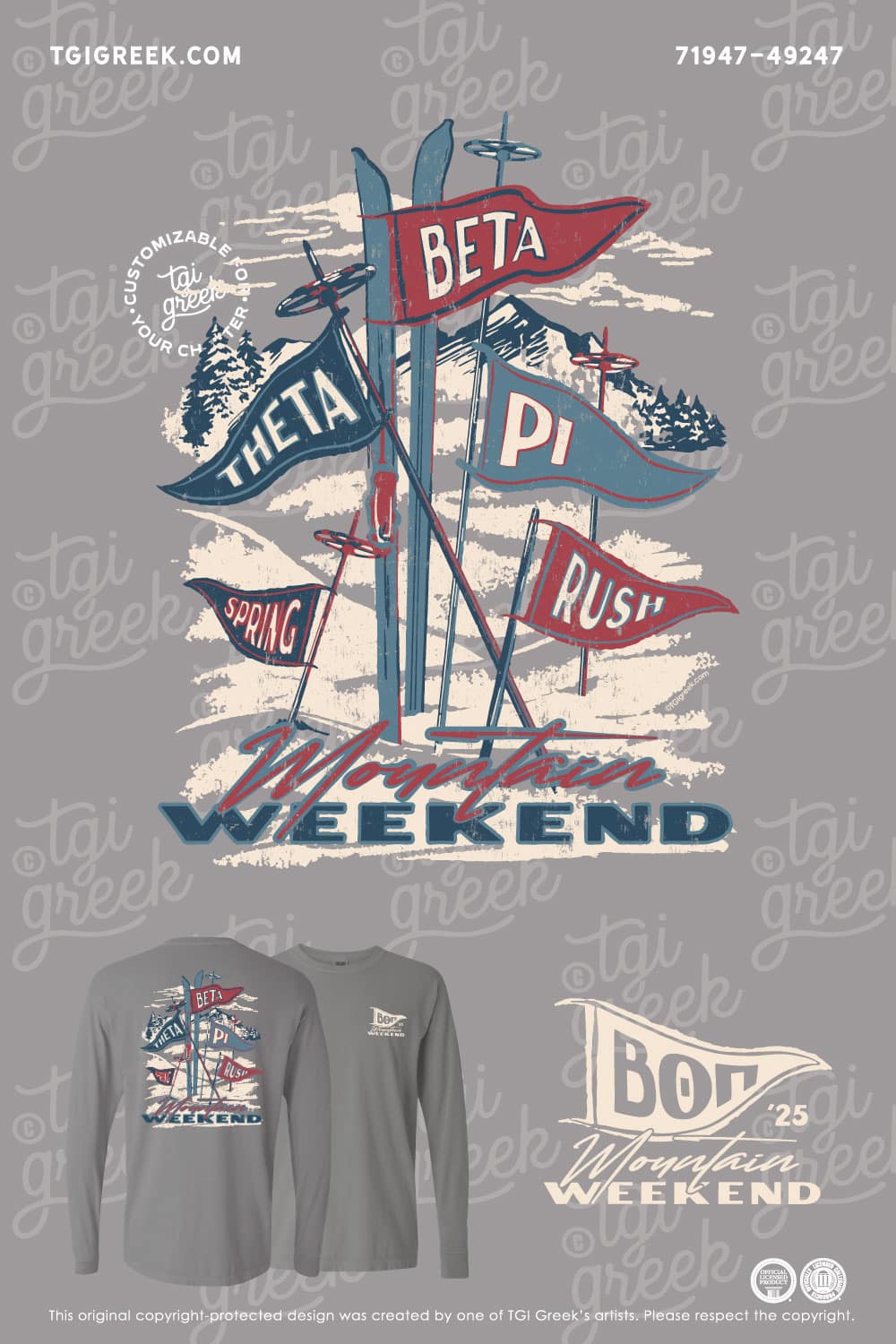 TGI – Beta Theta Pi Ski Flags