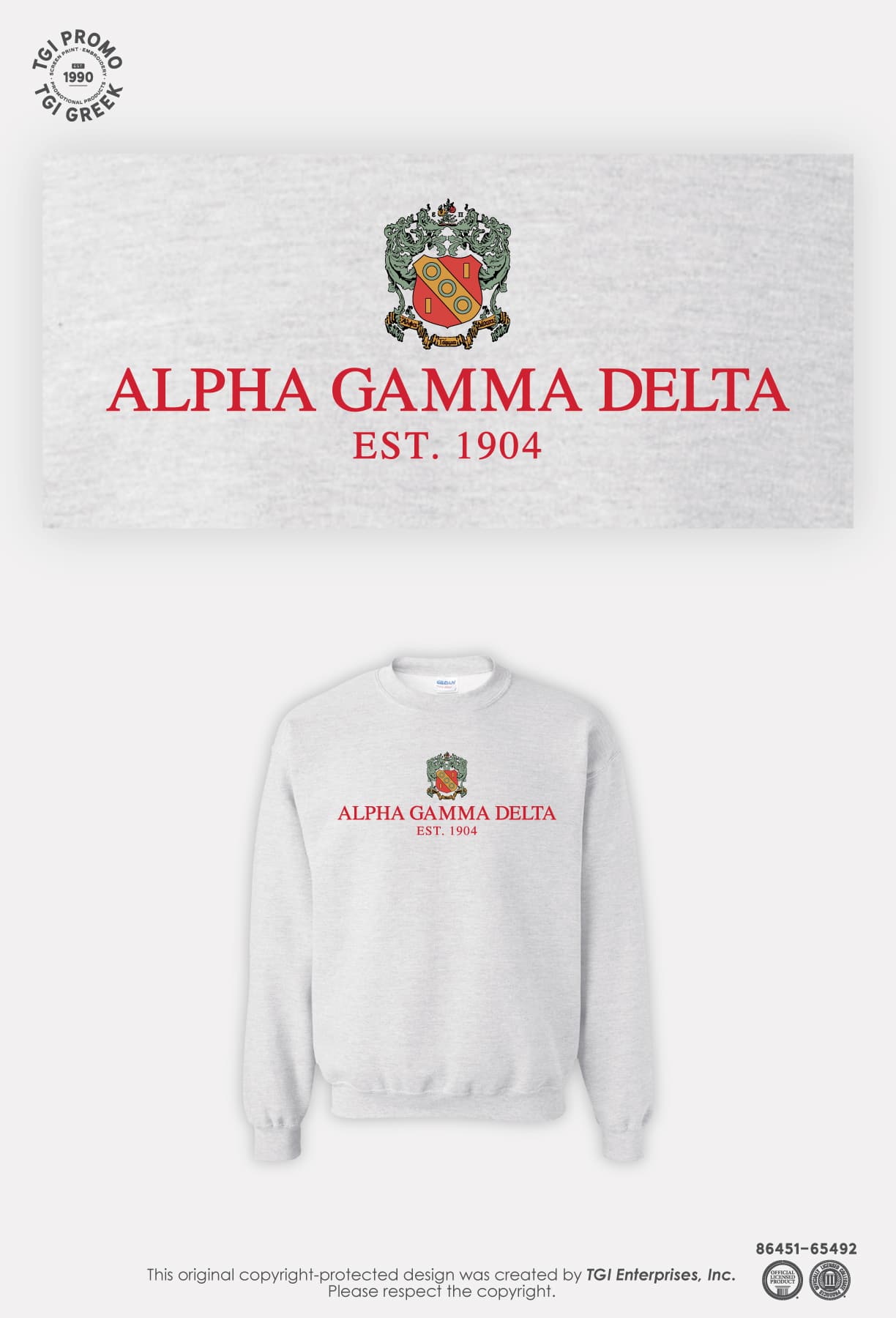 Alpha Gamma Delta – UAB Sweatshirt