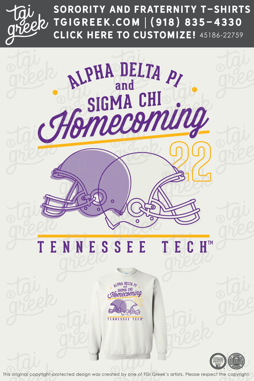 Alpha Delta Pi – TNTECH Homecoming Sweatshirts