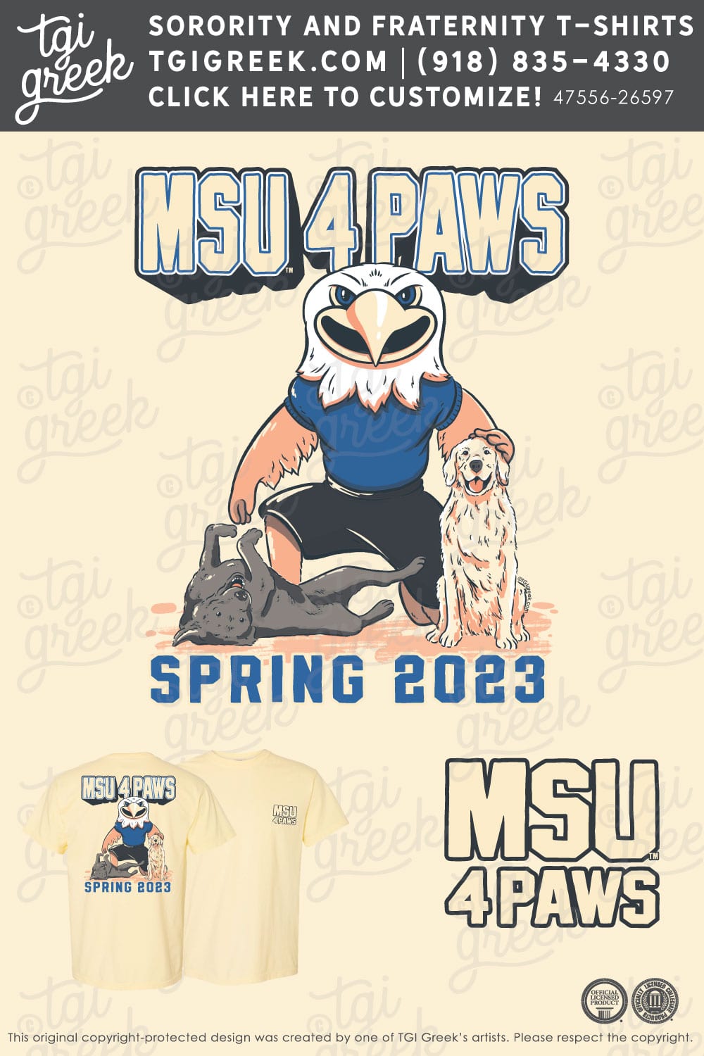 MHSU – MSU 4 Paws Spring PR