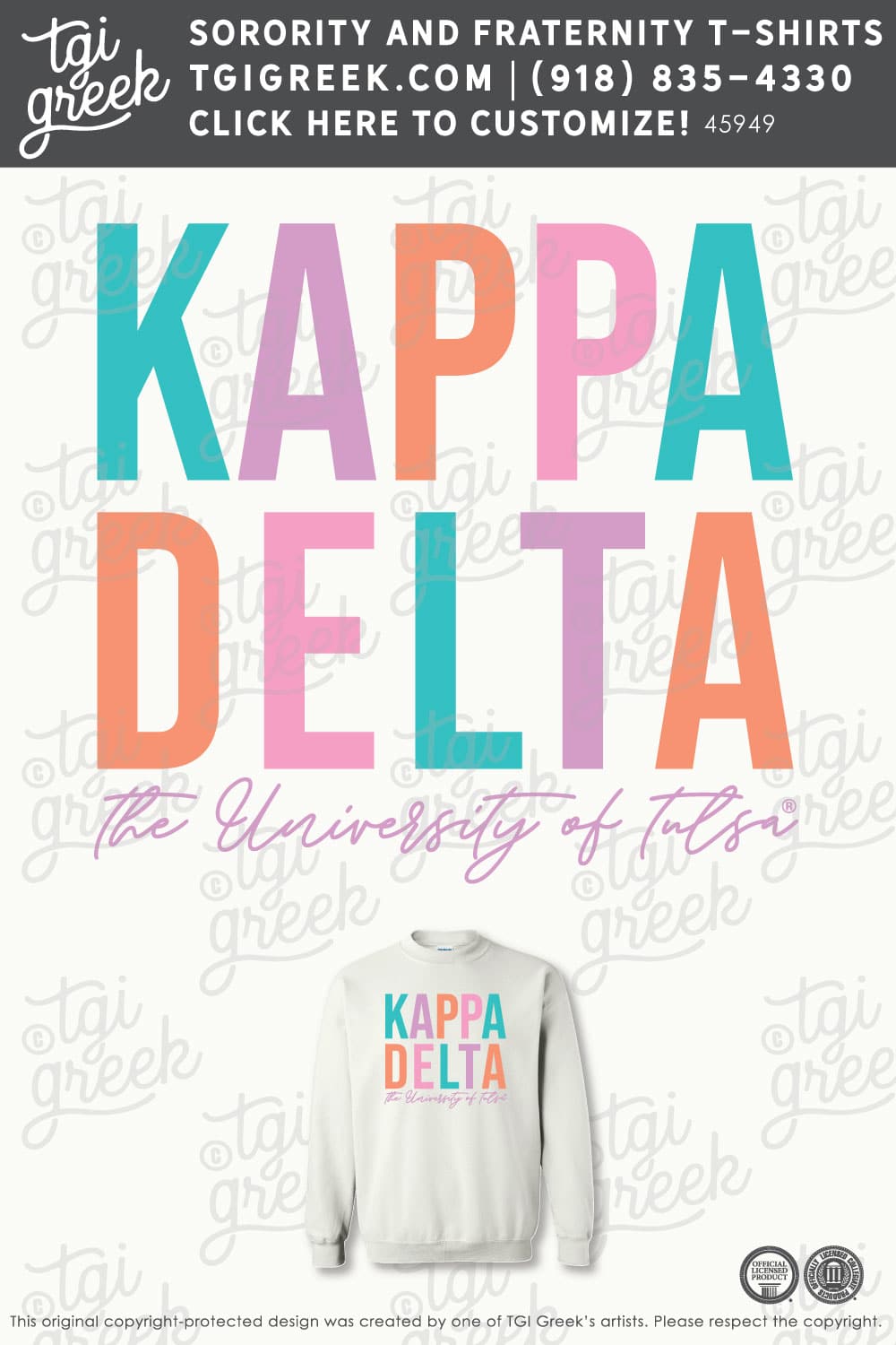Kappa Delta – TU PR Crewneck