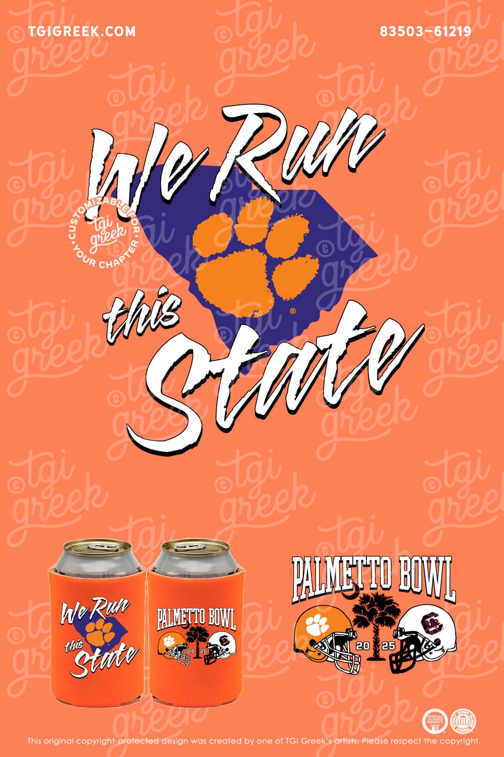 Clemson – Giveaway Koozie