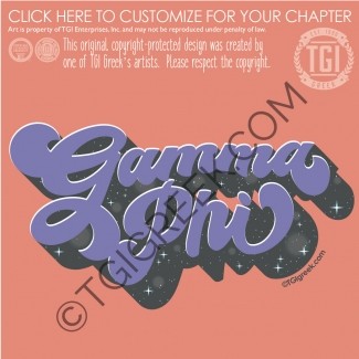 TGI-Gamma Phi Beta groovy word space