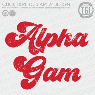 Alpha Gamma Delta-OCU Big Lettering PR