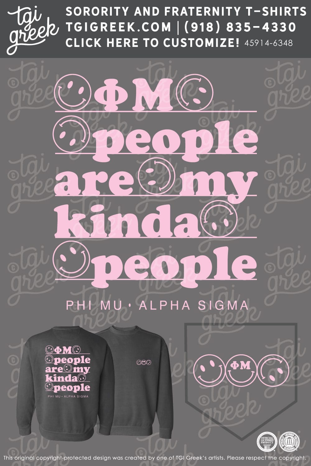 Phi Mu – ULL Winter Sweatshirt
