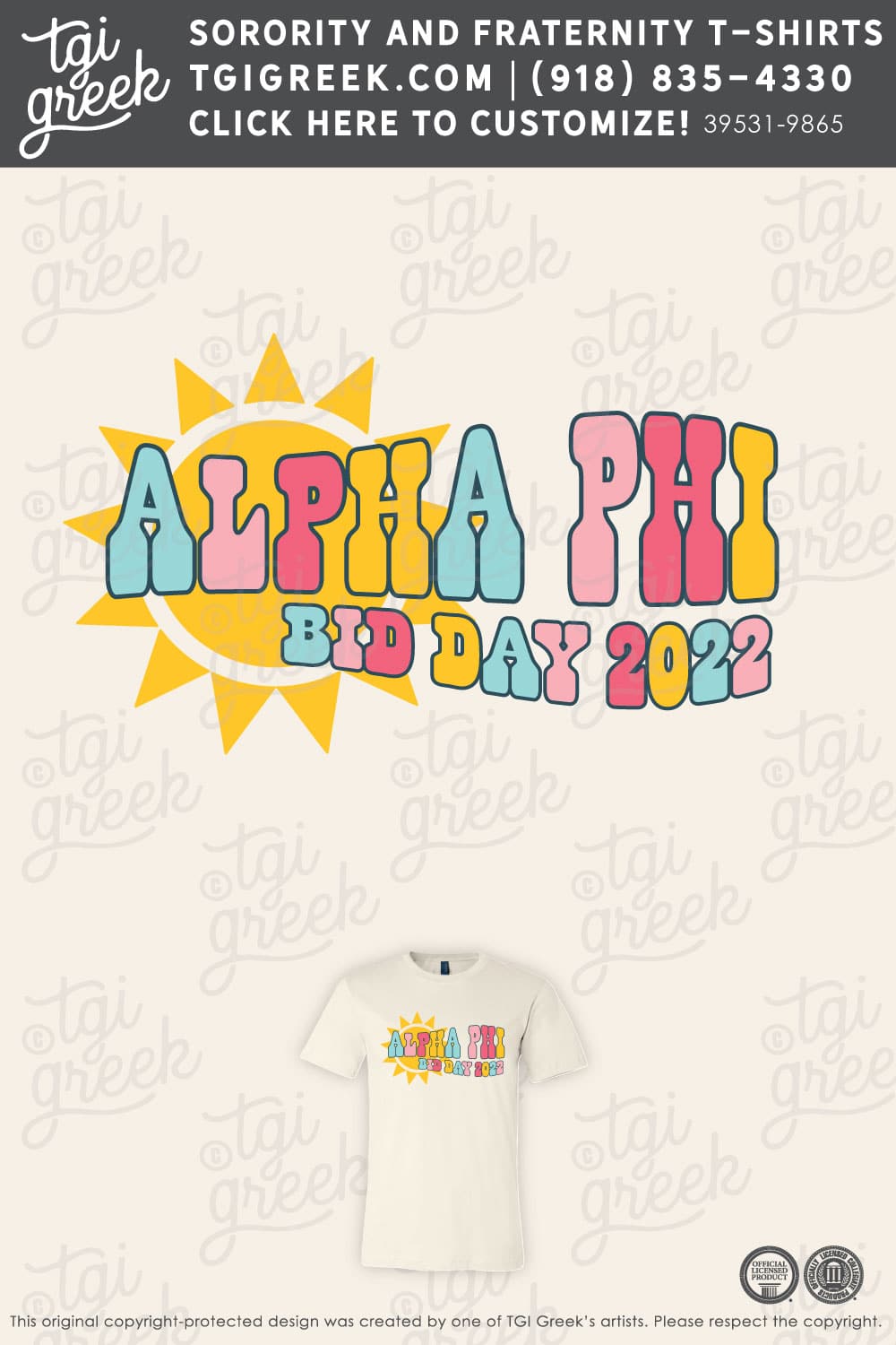TGI – Alpha Phi Bid Day Sun