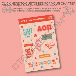 Alpha Omega Pi – Sticker Sheet