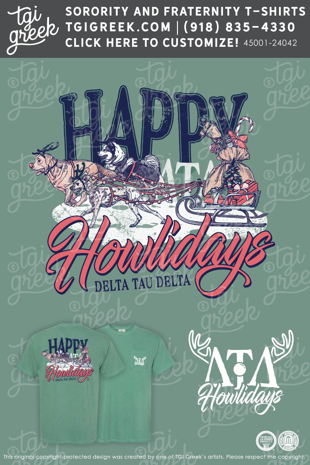 TGI – Delta Tau Delta Christmas Pup