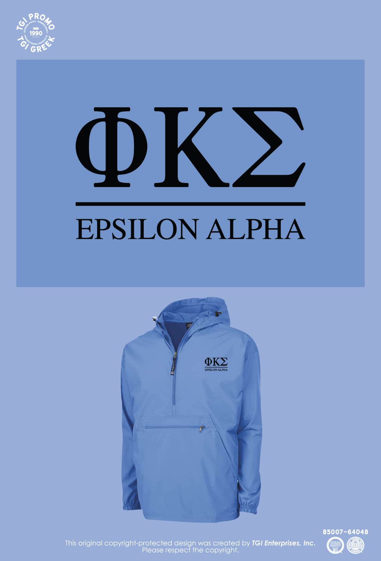 Phi Kappa Sigma- TSU Q Zip Wind Breaker