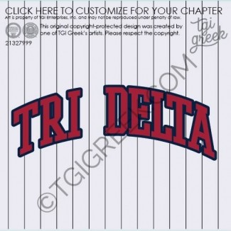 Delta Delta Delta – OU Softball Jersey