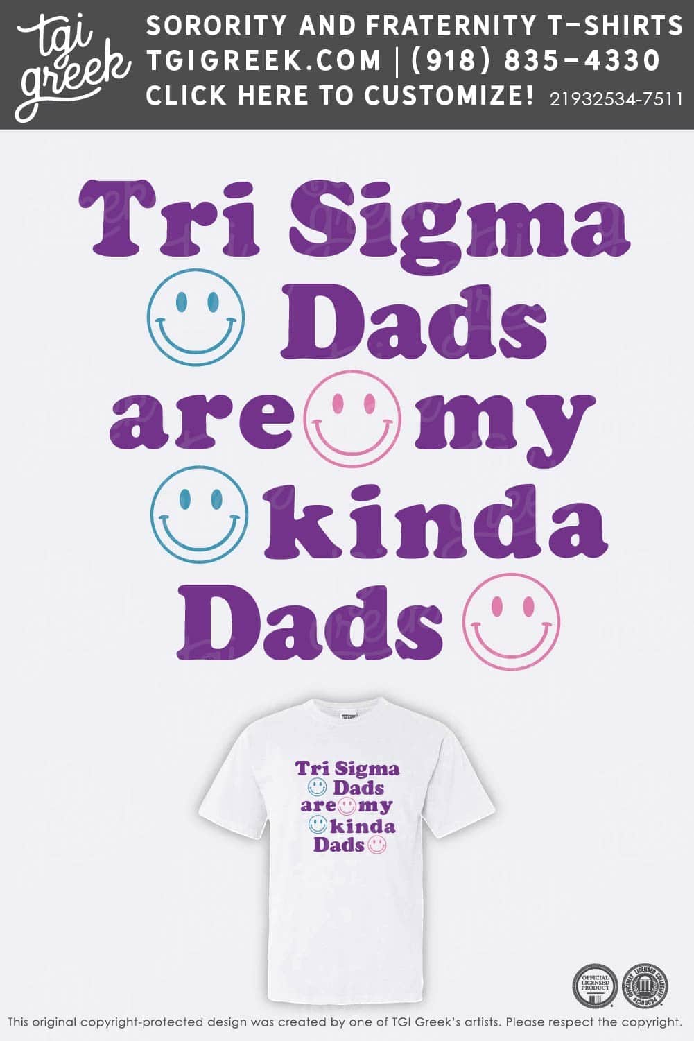 Sigma Sigma Sigma – UCO Dads Day T-Shirt