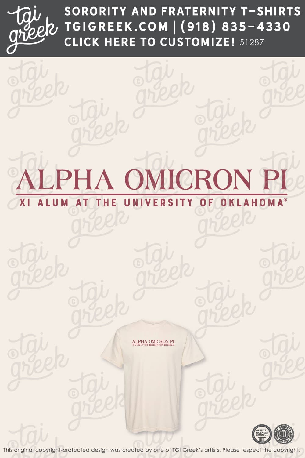 Alpha Omicron Pi  – OU Senior – Red