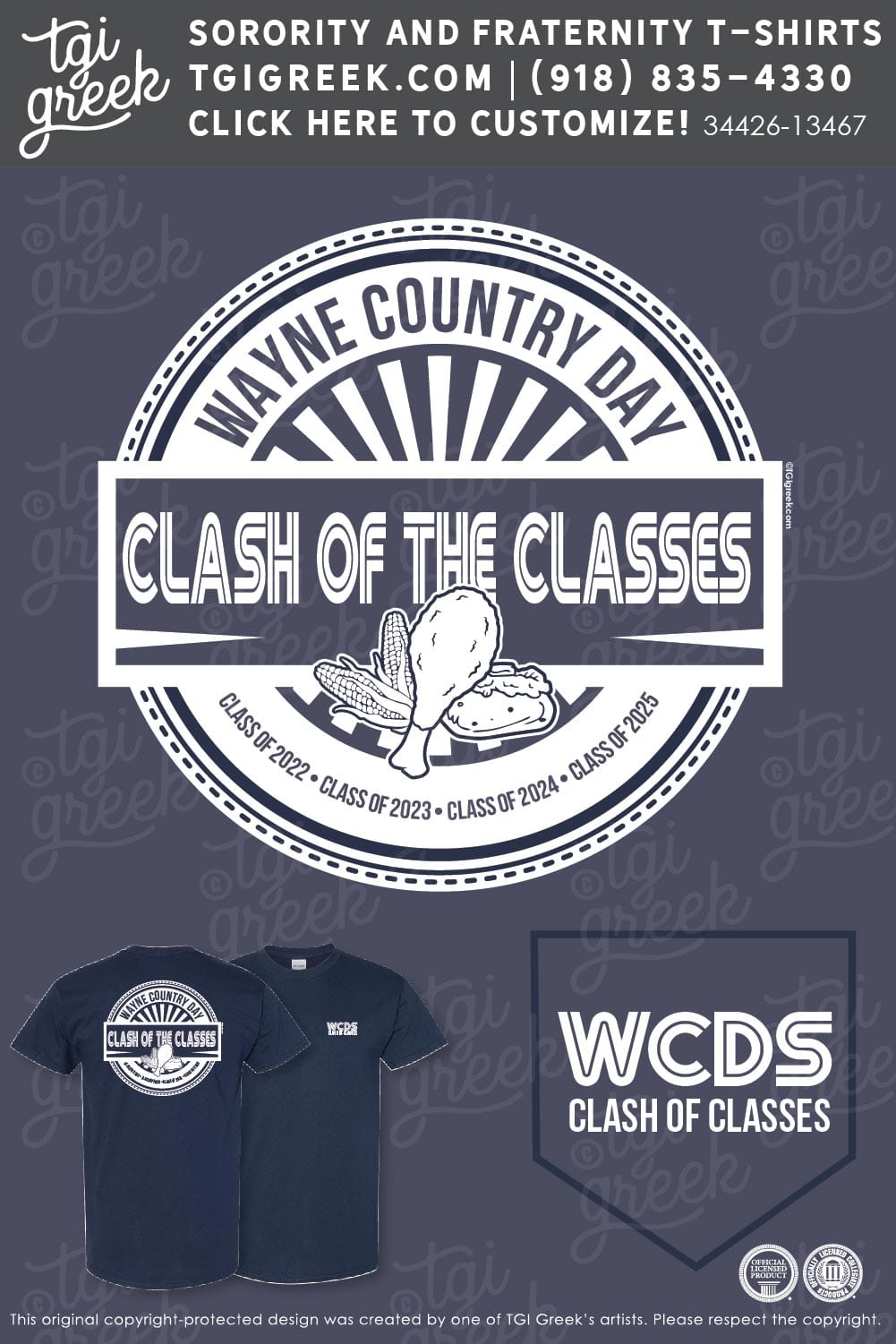 Wayne Country Day School – Holiday Game Tee