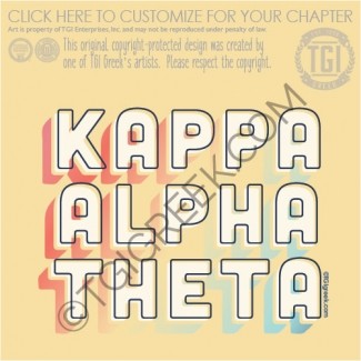 TGI Kappa Alpha Theta Rainbow