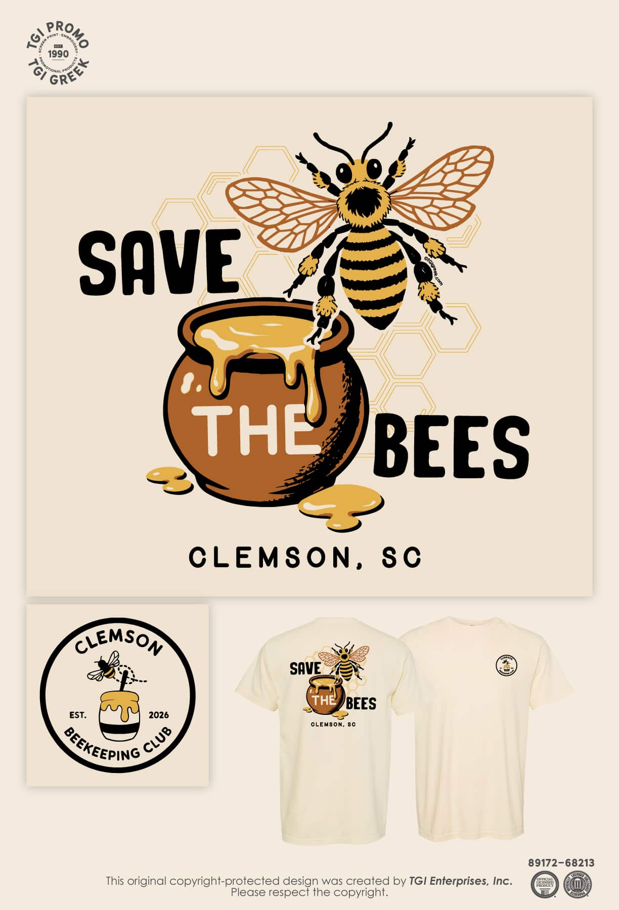 Clemson – Bee Keeping Tee