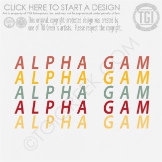Alpha Gamma Delta- OU Bid Day Shirts