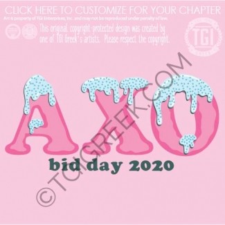 TGI-Alpha Chi Omega drip Candy Letters