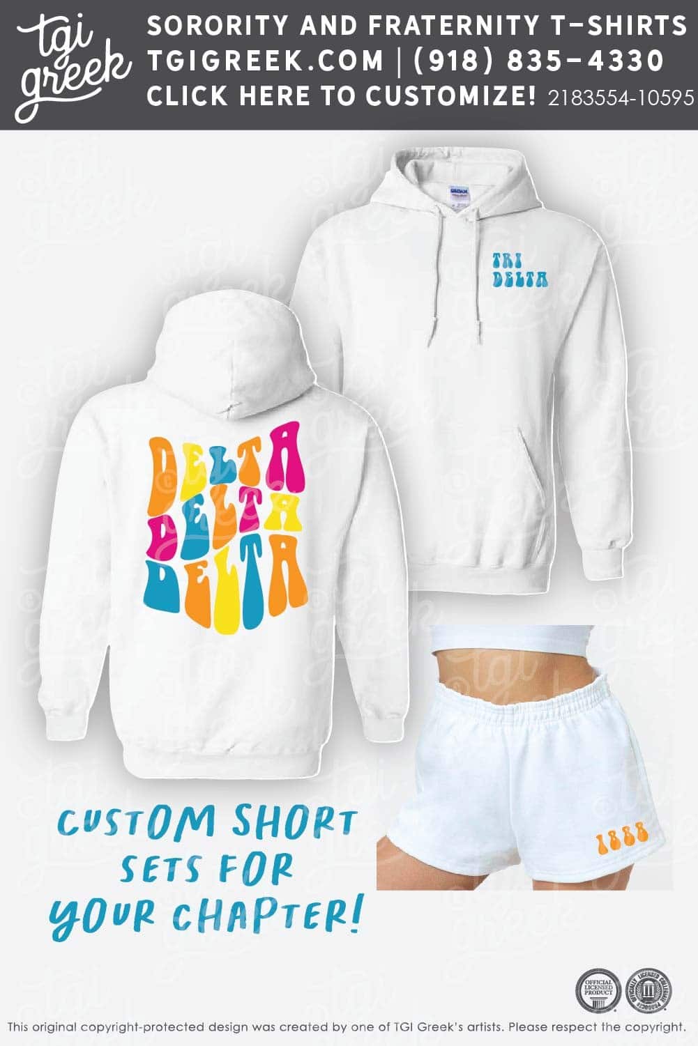 TGI – Delta Delta Delta Short Set Live Sale