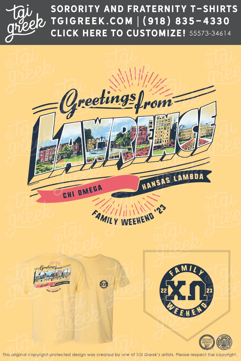 Chi Omega – KU Fam Weekend Tee
