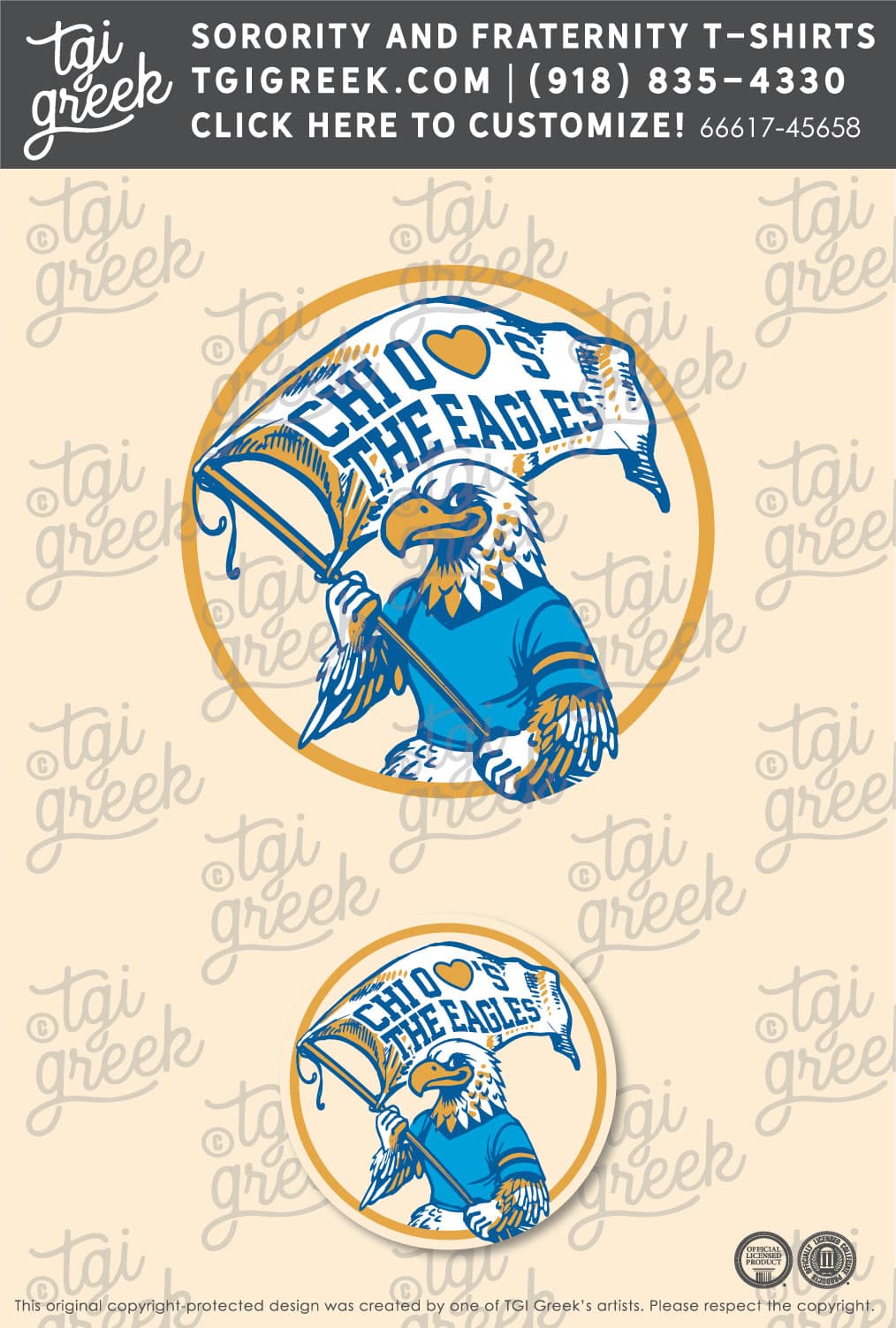 Chi Omega – GSU Gameday Sticker
