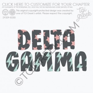 TGI – Delta Gamma Flowers And Hearts