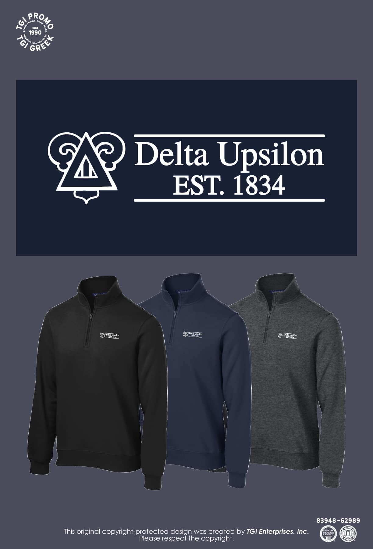 Delta Upsilon – PURD Quarter Zip