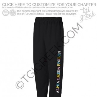 Alpha Omega Epsilon -UDEsweatpants