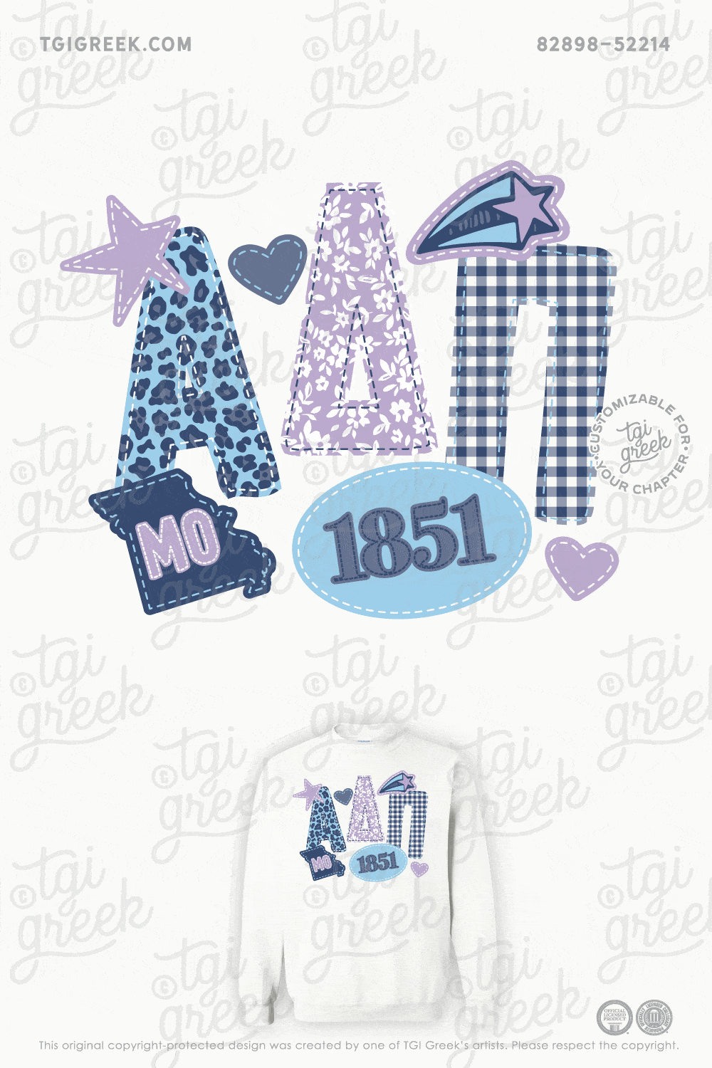 Alpha Delta Pi  – MIZZ Initiation Crewneck