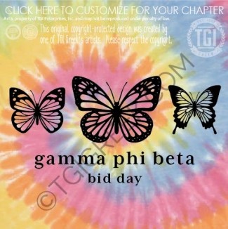 TGI-Gamma Phi Beta butterfly Bid Day