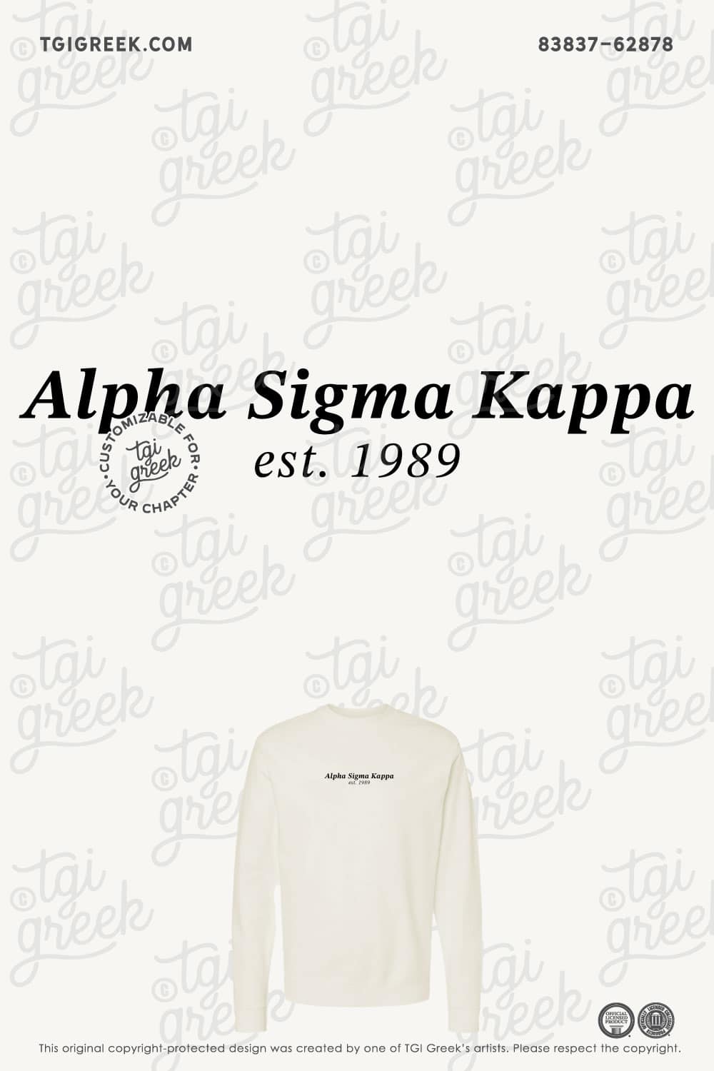 Alpha Sigma Kappa – KU PR Crewneck