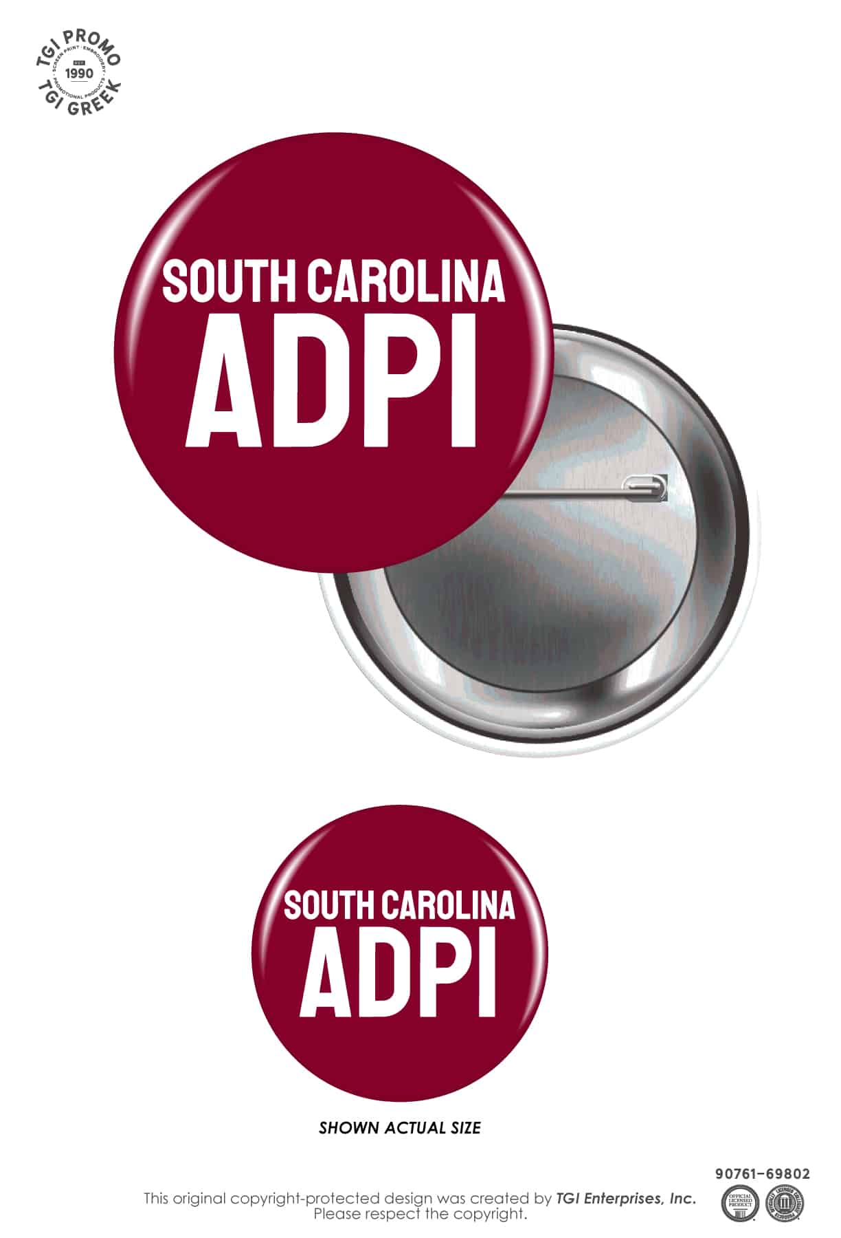 Alpha Delta Pi – USCAR Button