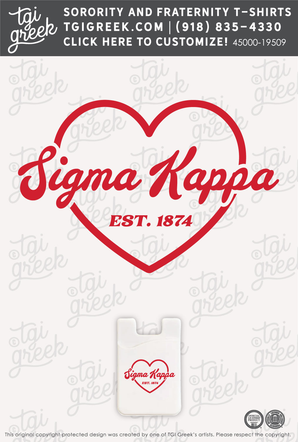 Sigma Kappa – NSU PR Phone Wallet
