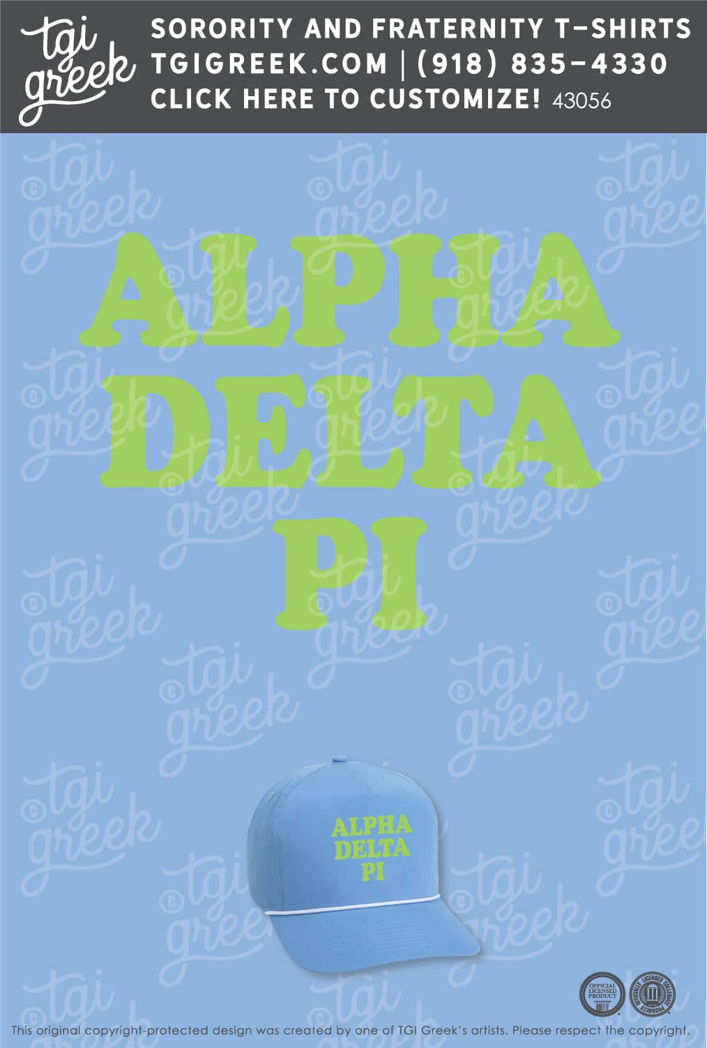 Alpha Delta Pi – IASU PR Hat