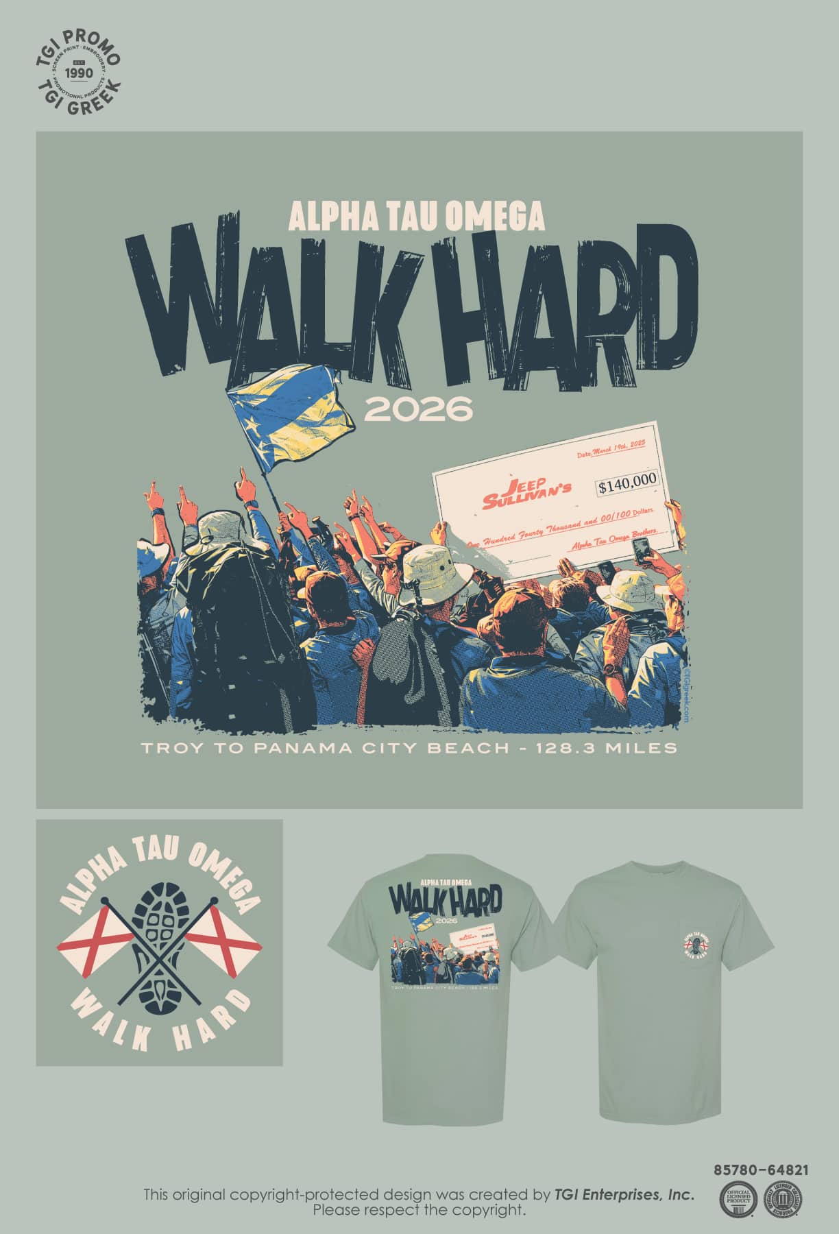 Alpha Tau Omega – TROY Walk Hard 2026