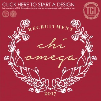 Chi Omega-UM Recruitment Tees