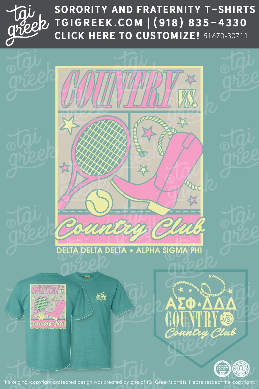 Delta Delta Delta – Country Vs Country Club Tennis