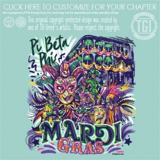TGI Pi Beta Phi Mardis Gras