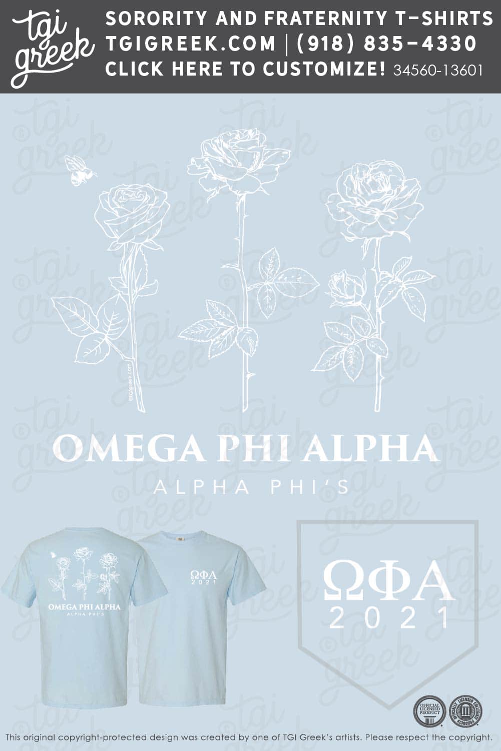Omega Phi Alpha – USCAR New Member Shirt