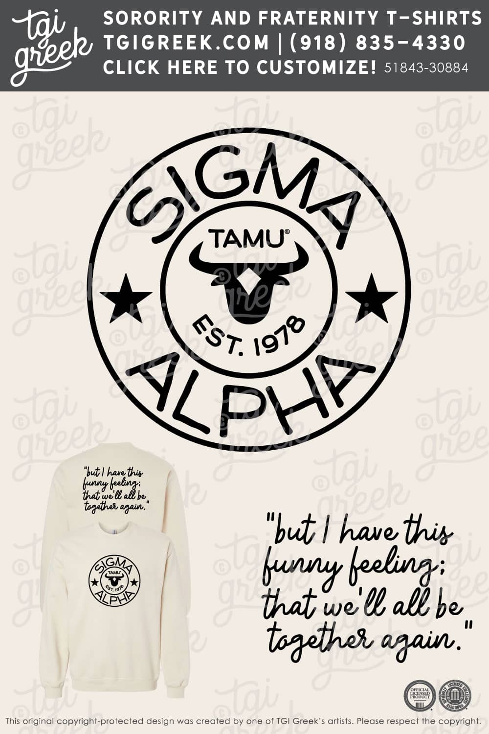 Sigma Alpha – TAMU Fall Crewneck