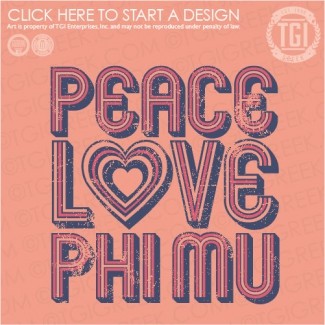 Phi Mu-TGI Peace Love PR