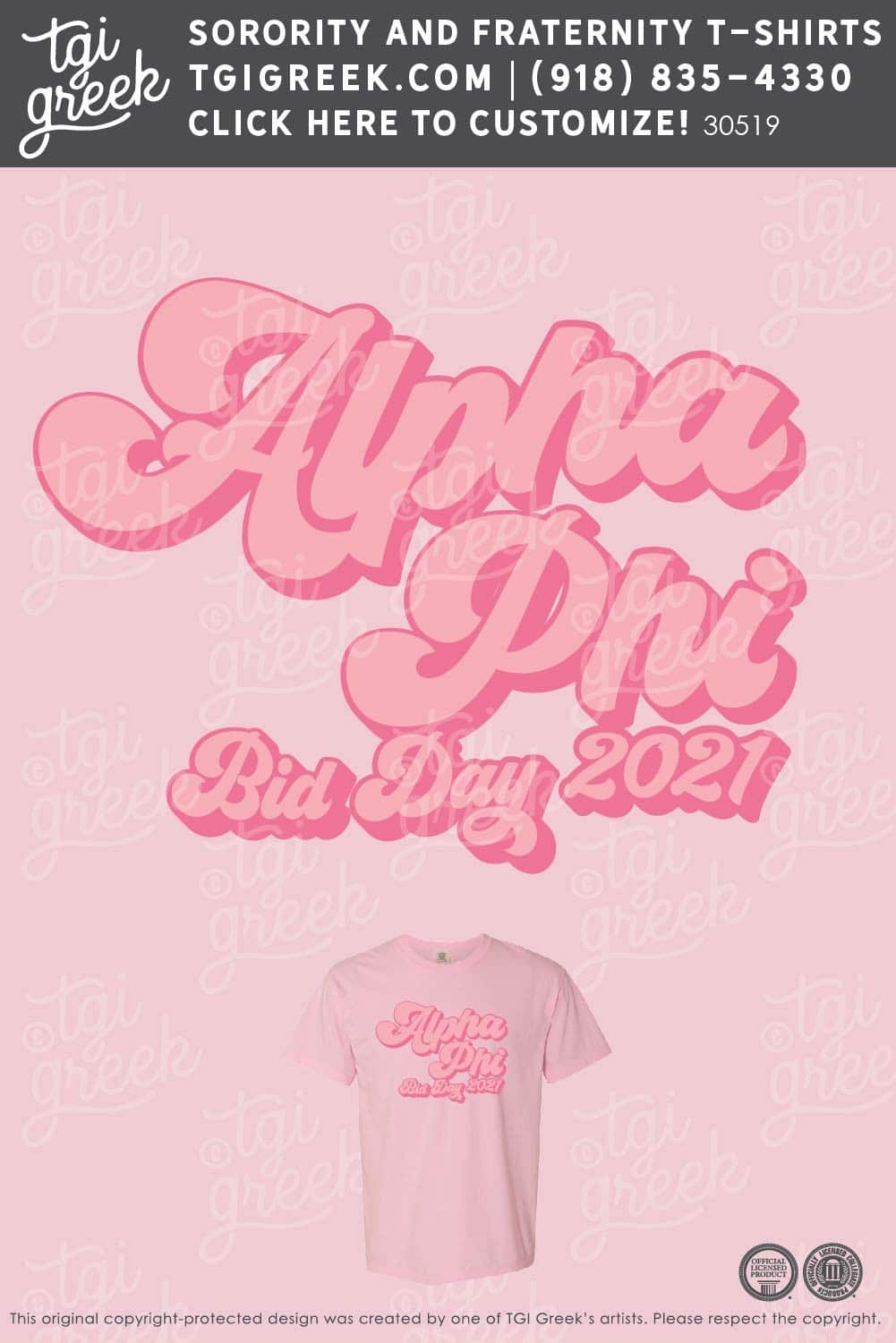 Alpha Phi – OU Bid Day Simple